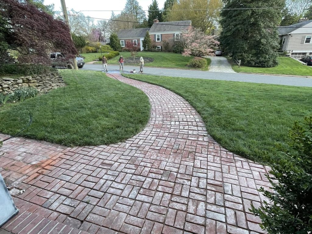 Brick Paver Walkway Repointing 3