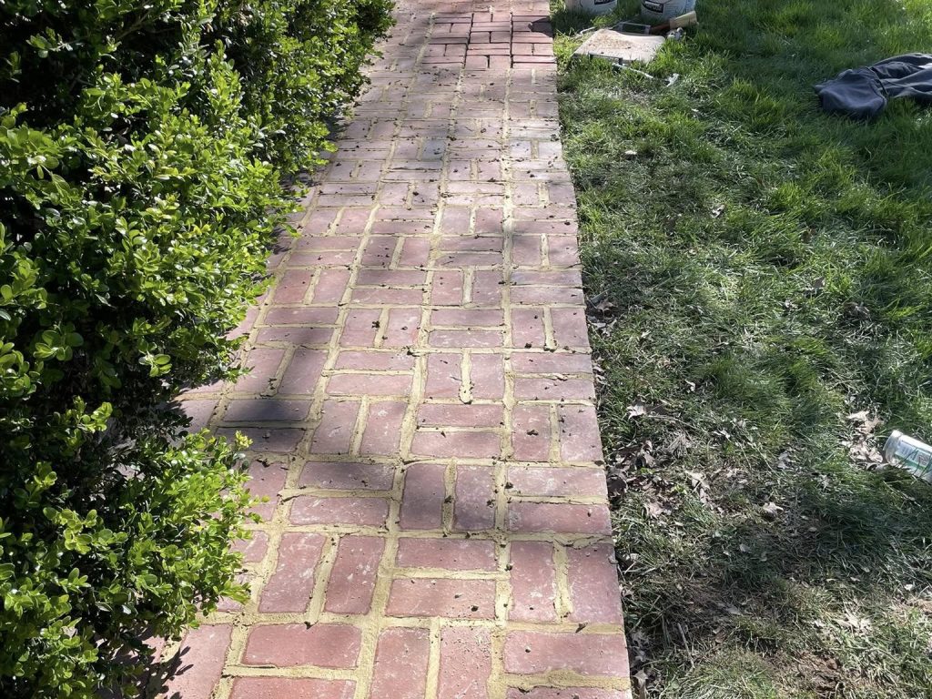 Brick Paver Walkway Repointing 5