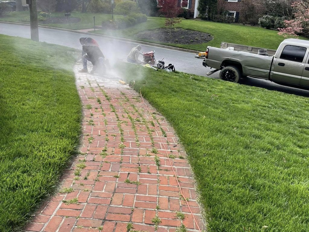 Brick Paver Walkway Repointing